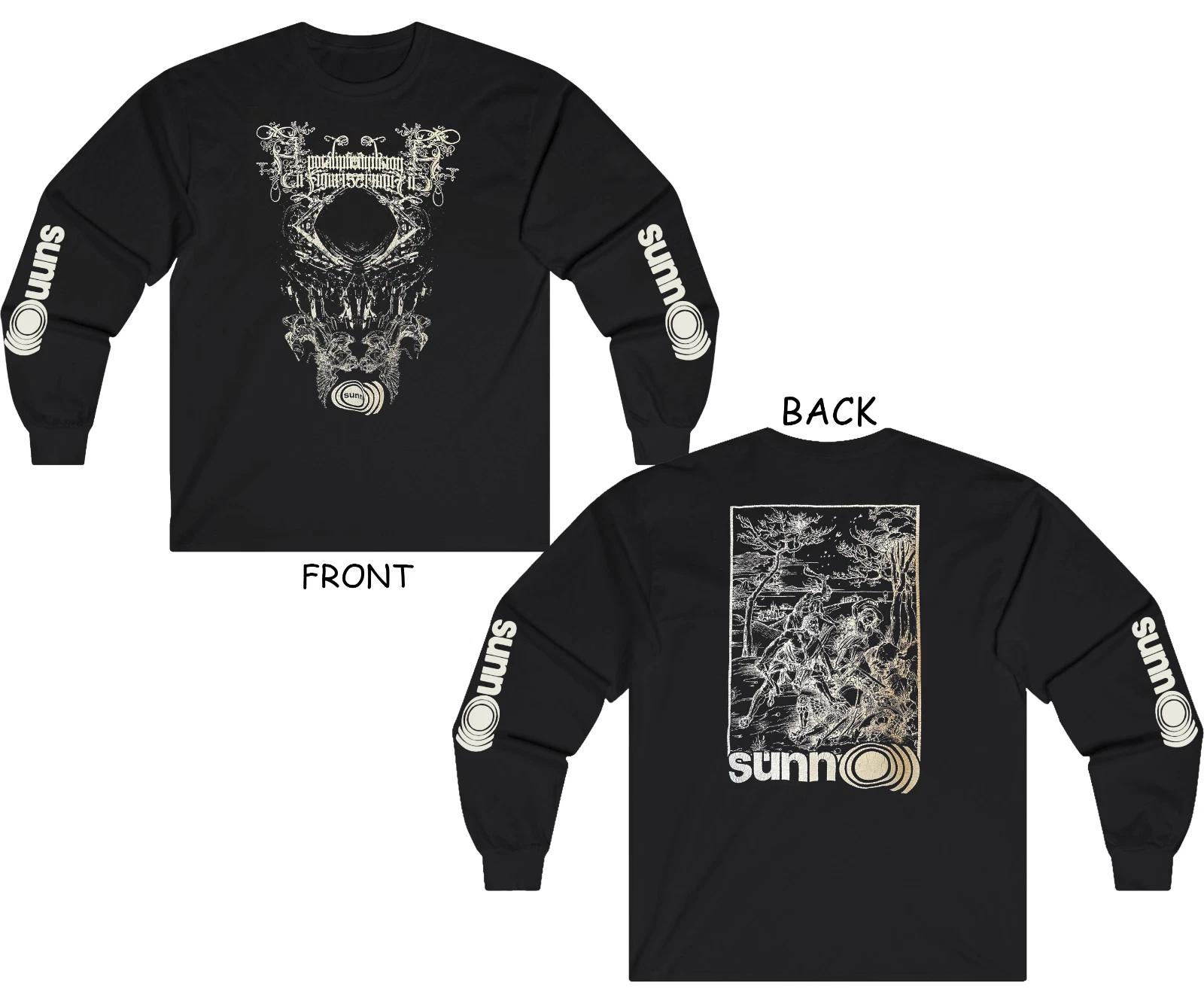 Very Rare Unique Sunn O))) Band Tour 2sides Long Sleeve S to 5XL 2F1312 S