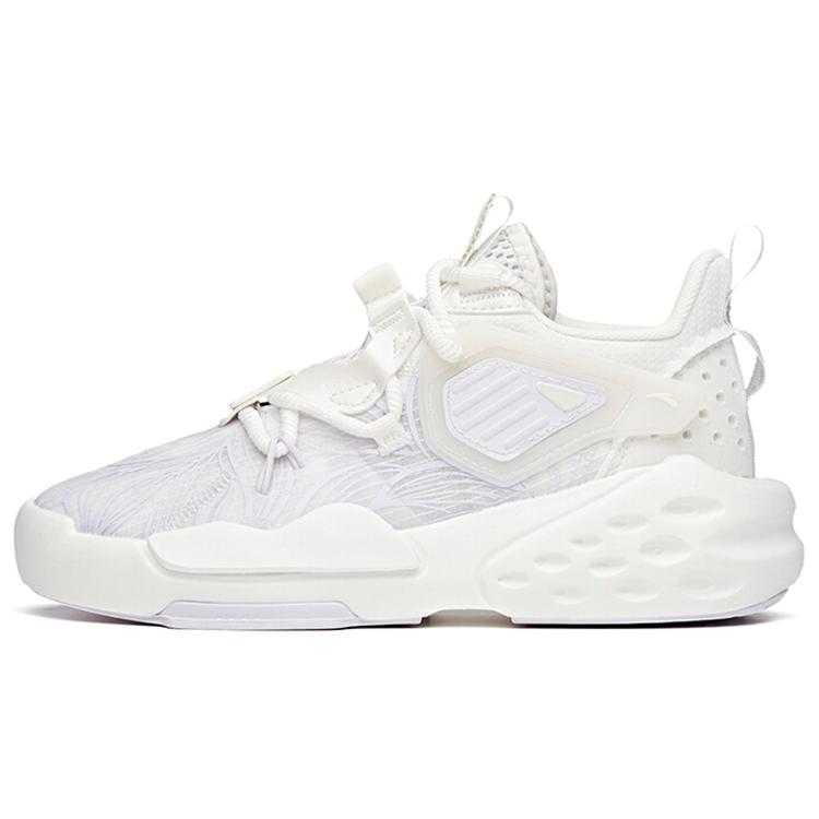 

new Anta Bastard Slip Resistant Lightweight Abrasion Resistant Mid Top Skateboard Shoes Women s White Purple 36.5