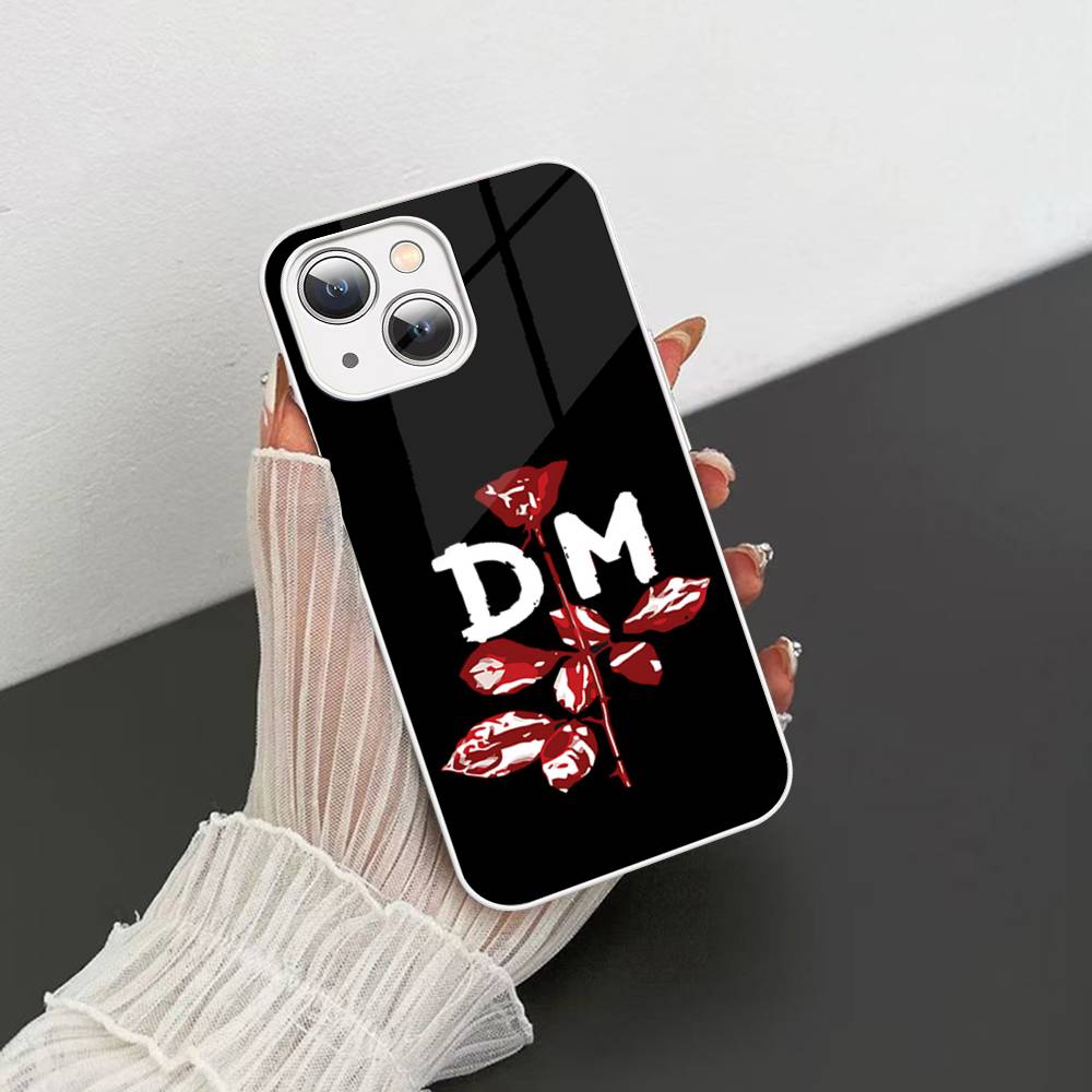 D-Depeche Mode Rock Band Tempered Glass For Iphone 14 13 12 11 Pro Mini XS MAX 14Plus X XS XR Fundas