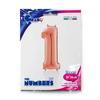 Balon Foliowy Cyfra 1 Rose Gold - 66 Cm Grabo