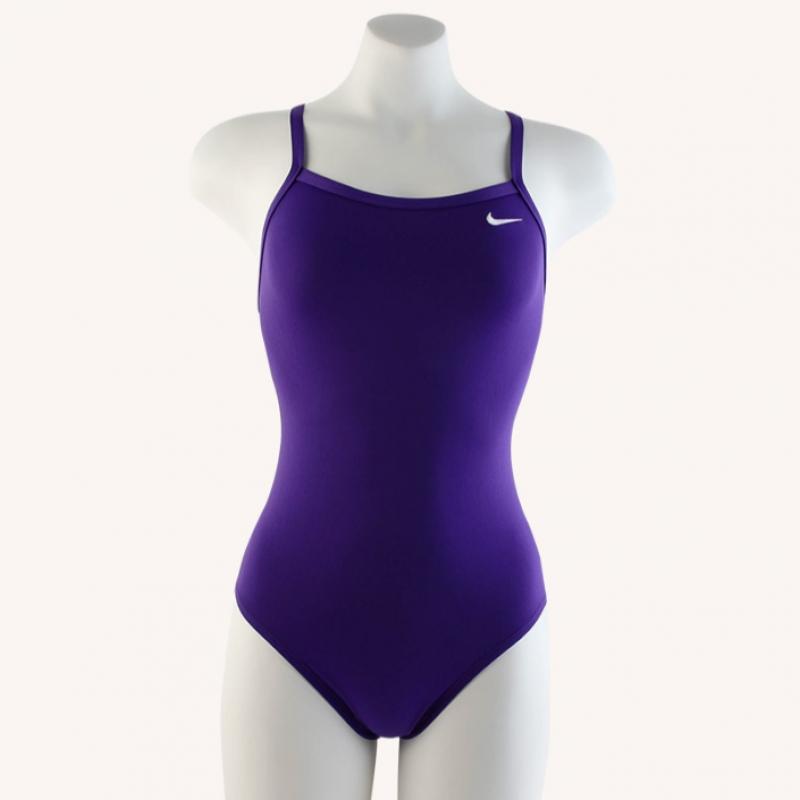 Nike Women S hydraStrong anSwer Solid Racerback SwimSuit Pink Glow neSSa017