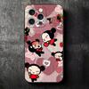 Cartoon Cute Pucca Garu Soft Phone Case for iPhone 16 16E 17 Air 15 Pro Max 14 Plus 13 Mini 11 12 7 Black Cover Back Shell