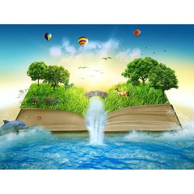 Pieno e rotondo trapano diamante ricamo libro mondo 5D pittura diamante fai da te punto croce strass