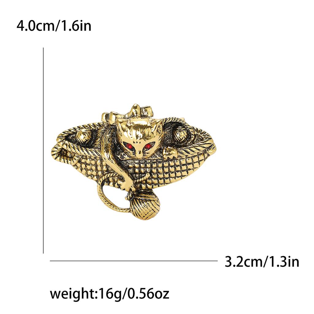 Fashion Retro Hydrangea Cat Brooch Exquisite Versatile Men'S And Women'S Coats Suit Corsage Accessories Animal Pins