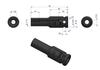 Long hexagonal impact socket 1/2". 10 . CrMo. DIN 3129. Waryński