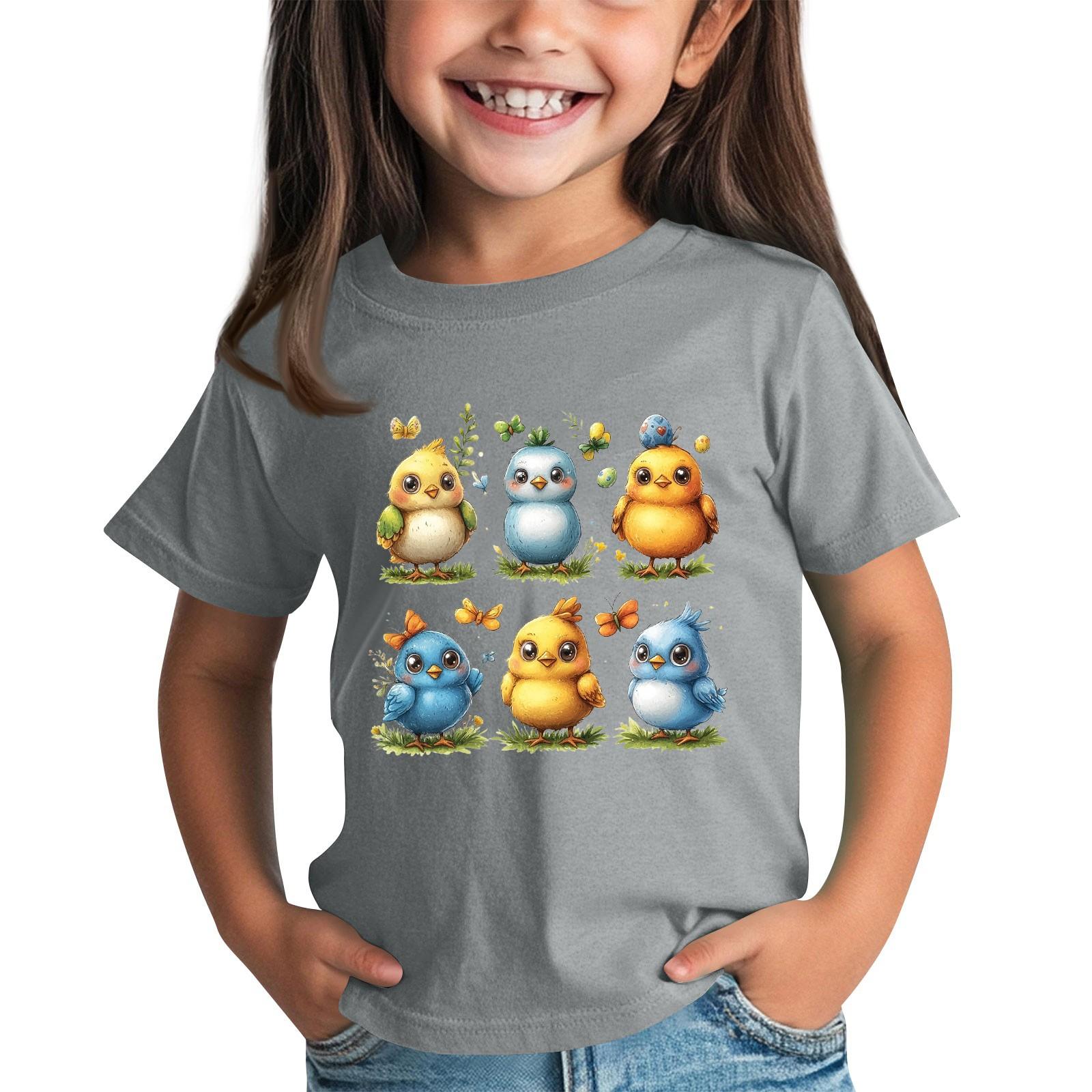 

Футболки для малышей, девочек и мальчиков, детские футболки с короткими рукавами и принтом для мальчиков и девочек 2-12 лет 100