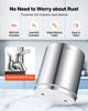 Gravity-fed Water Filter System, 8.52L 304 Stainless-Steel Countertop Water Filtration System, Reduces Lead and Up To 99% of Chlorine, W/ 2 Carbon