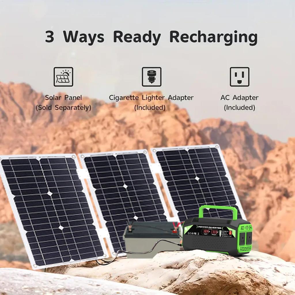 Inverters For Vehicles 300W Car Voltage Inverter 12V To 220V/110V Digital Display Plug Outlet With 4 USB Ports Fast Charging