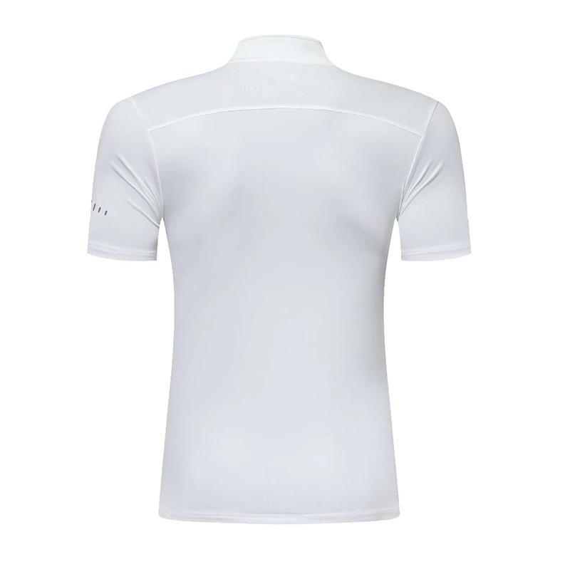 Men's Quick-Dry Half-Zip Fitness T-shirt - Summer Short Sleeve Running Top