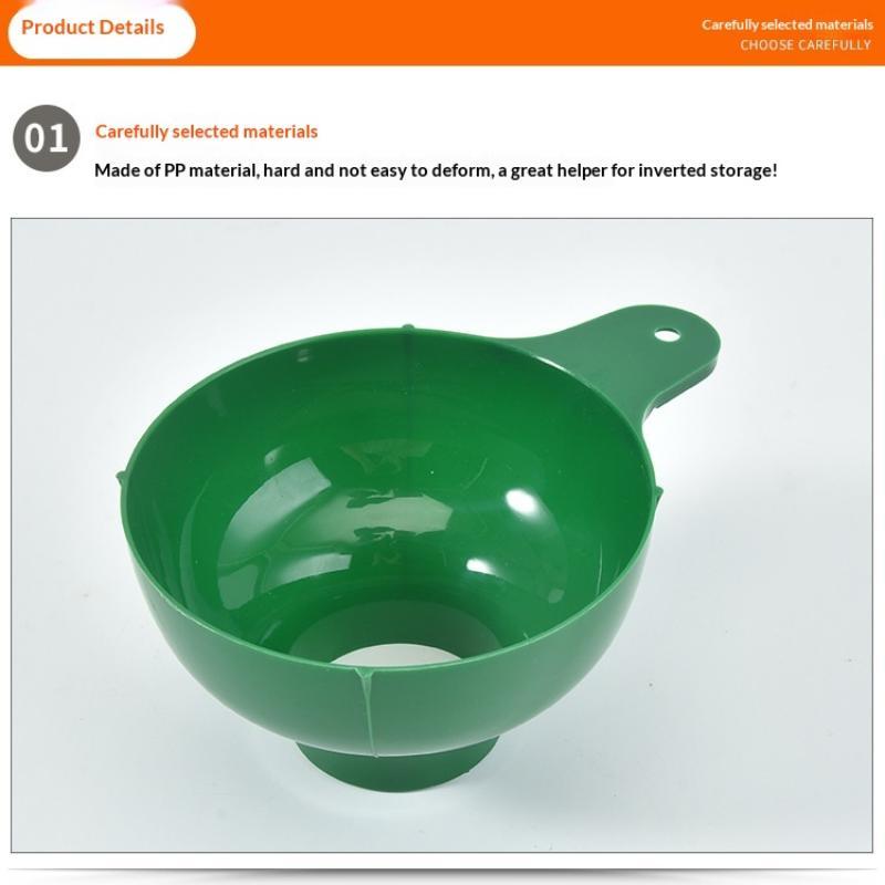 Set da 2 Pezzi Imbuto ad Ampia Bocca di Alta Gamma in Plastica Popolare per Condimenti per Insalate Liquidi Strumenti Ampi Gadget Imbuto a Bocca Cucina Filtro per Conserve