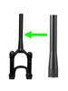VTT Gaz Fourche Avant Tube de Direction Remplacement Outils de Remplacement pour Réparation de Vélo Tube Vertical de Fourche à Suspension de Vélo