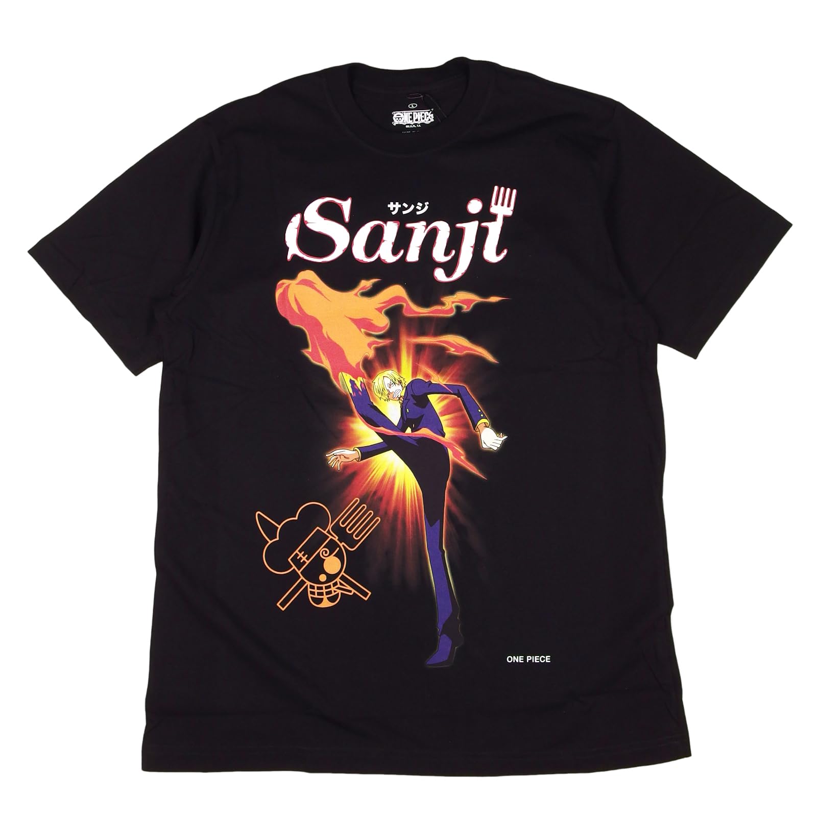 

EVERSOUL ONE PIECE Short Featuring and the Straw Hat Character Anime Movie Size L T-Shirt, Sleeve, Sanji, Luffy, Chopper, Nami, Pirates, Zoro, чёрный