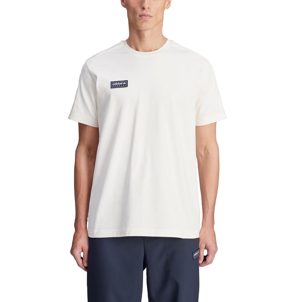 Adidas Originals SS25 Brockhall SPZL Logo Letter Sports Short Sleeve T-Shirt Men Tops Pink White JN5440