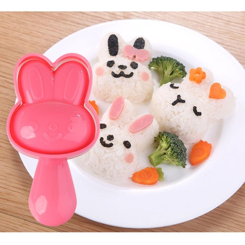 Cute Animal Shaped Rice Ball Mold Onigiris Mold Sushi Molds Rice Ball Maker Sushi Moulds for Lunch Bento Box Accessories