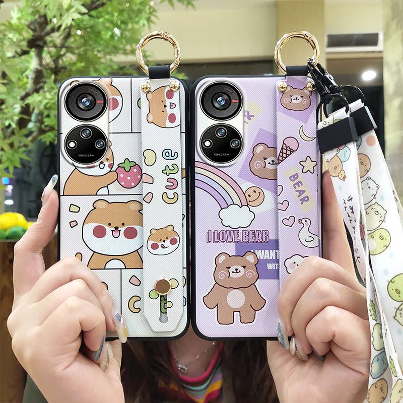 Anti-dust Anti-knock Phone Case For ZTE Blade V40S/Axon40 SE Waterproof Lanyard Protective Cute Back Cover Shockproof