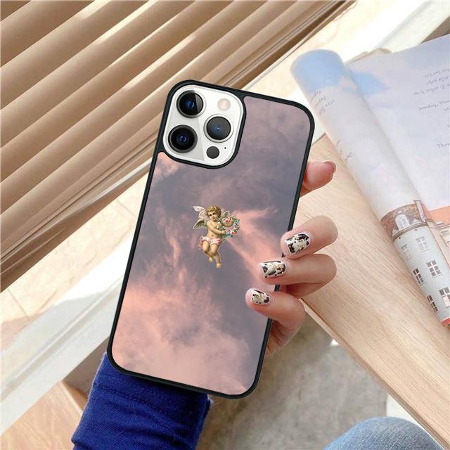 Anges Esthétique Esthétique Coque Coquille Pour iPhone 17 Air 15 16 14 13 12 Pro Max 11 Pro Max Plus Housse de Téléphone