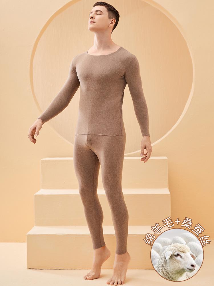 Herren Samt Herbst Warme Fleecegefütterte Thermohose für Winter