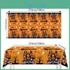 Halloween Disposable Tablecloth With Ghost And Castle Print For Party Decor