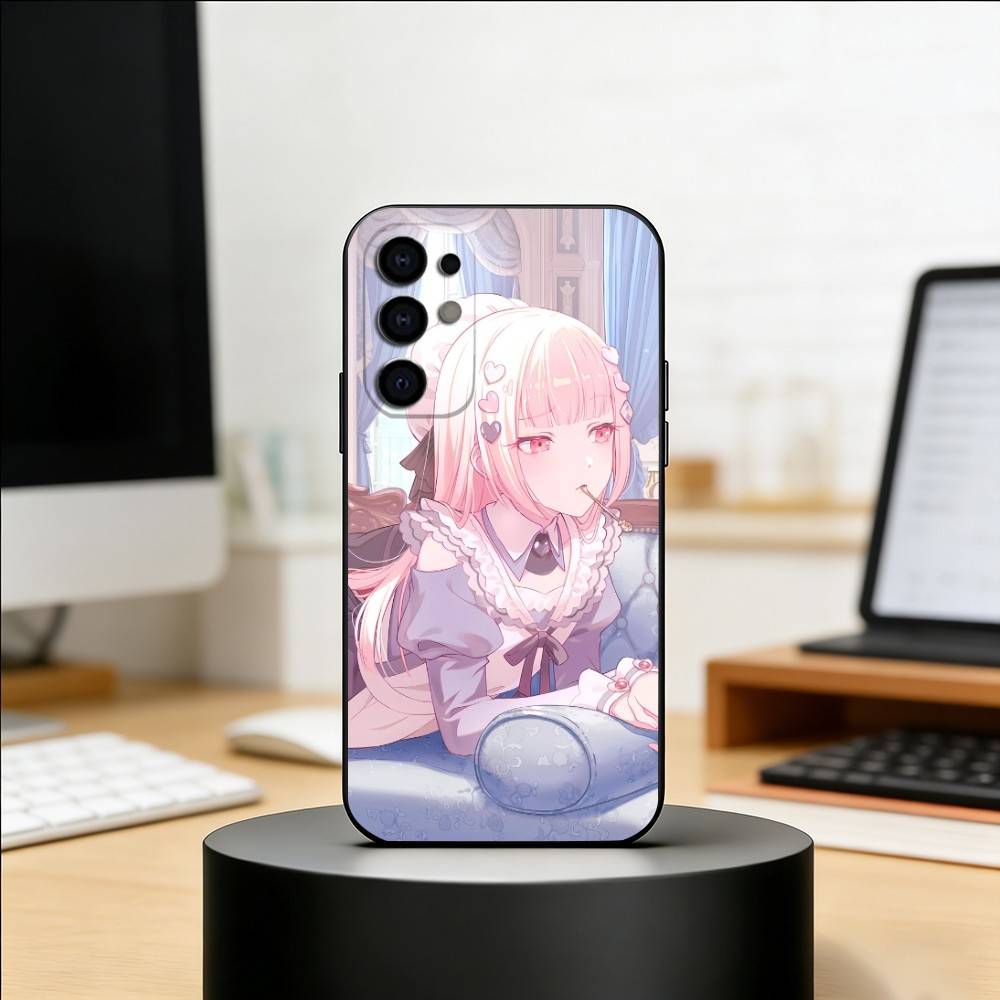P-Project S-SEKAI Mizuki Akiyama Phone Case For Samsung S25,S24,S21,S22,S23,S30,Ultra,S20,Plus,Fe,Lite,Note,10,Black Cover