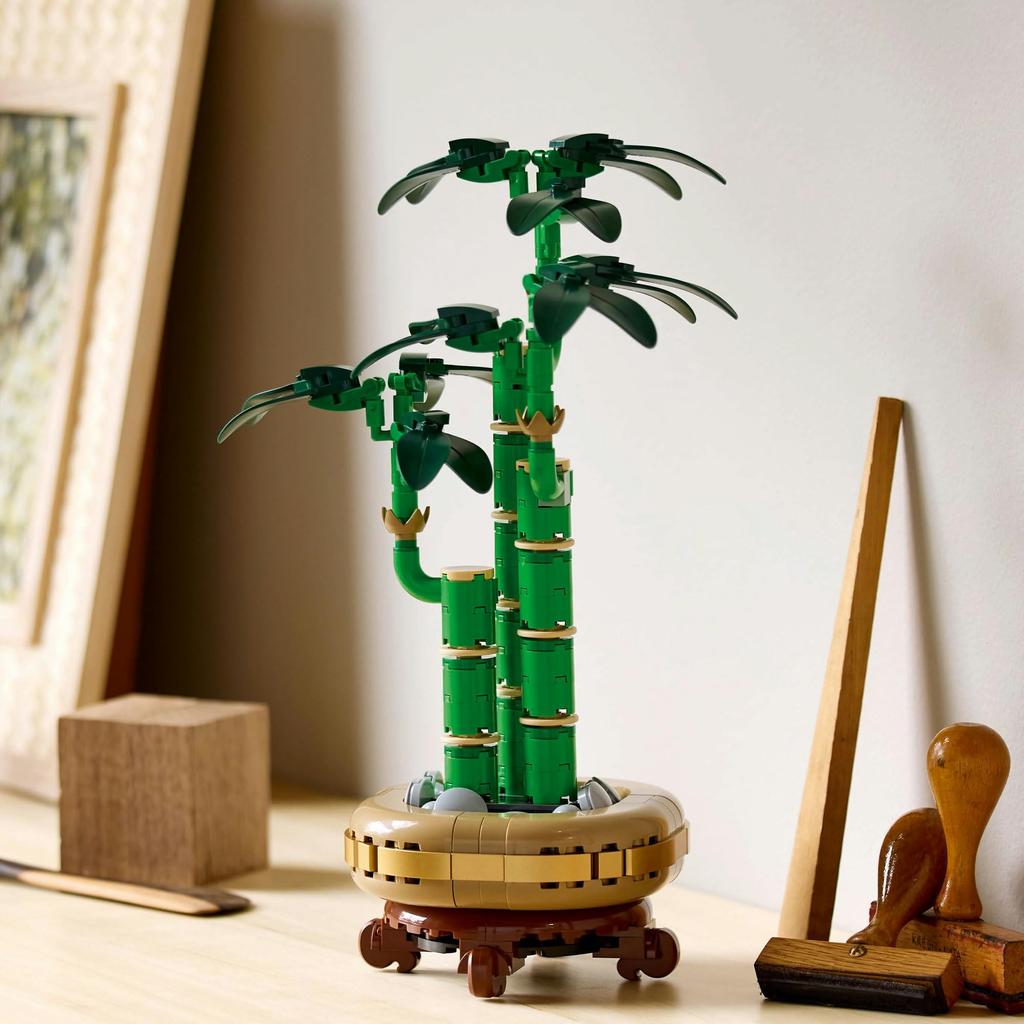 LEGO Botanical Lucky Bamboo Toy Birthday Present Block Valentine Men Women Houseplant Fake Green Interior Stylish Mother Father 10344