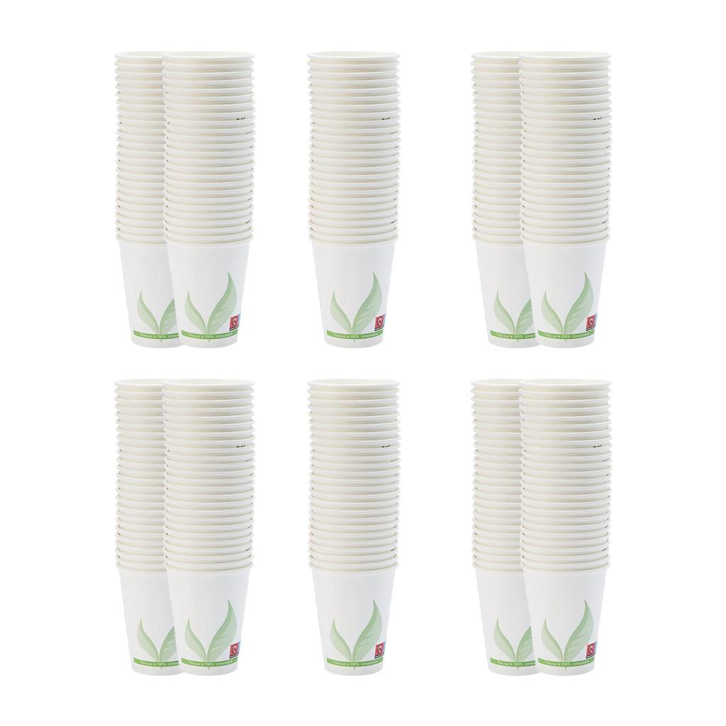 Disposable Coffee Cups, Beverage Drinking Water Juice Cups for Cafe, Picnic, Hotel, Shop