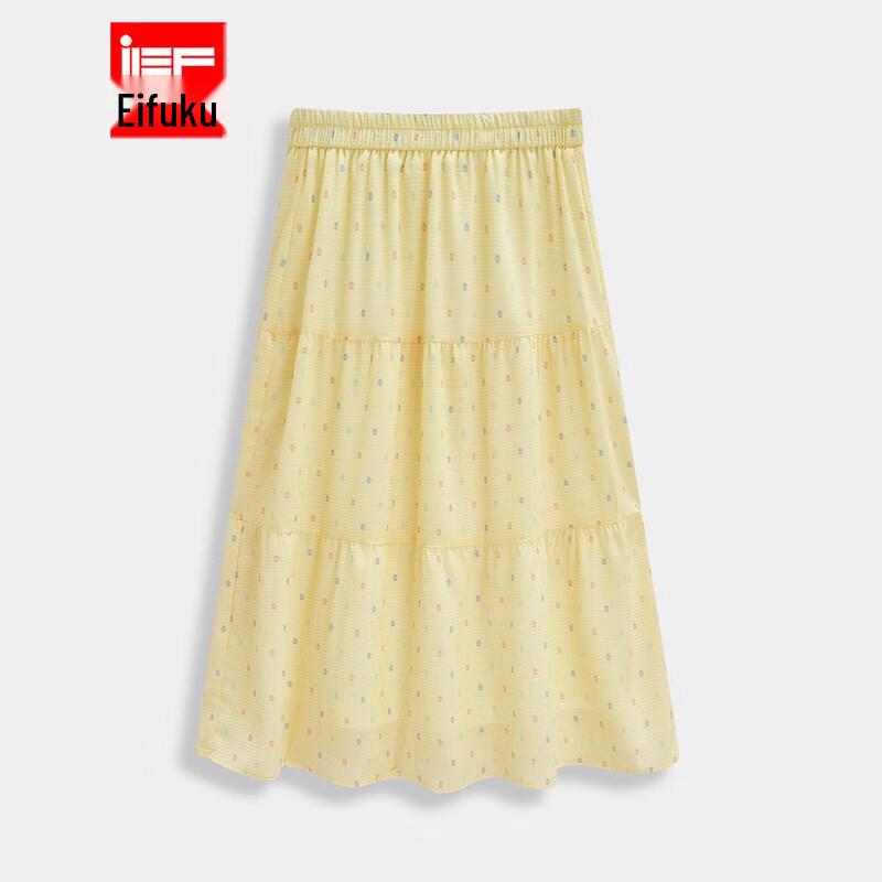 IEF Plus Size Sweet Korean Style Plaid A-Line Skirt 2XL