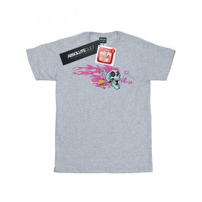 Womens/Ladies Wreck It Ralph Candy Skull Cotton Boyfriend T-Shirt