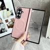 For Samsung Galaxy Z Fold 7 6 5 4 3 Fold7 Fold6 Magsafe Phone Case Film Leather Hinge Folding Wireless Charging Magnetic Cover