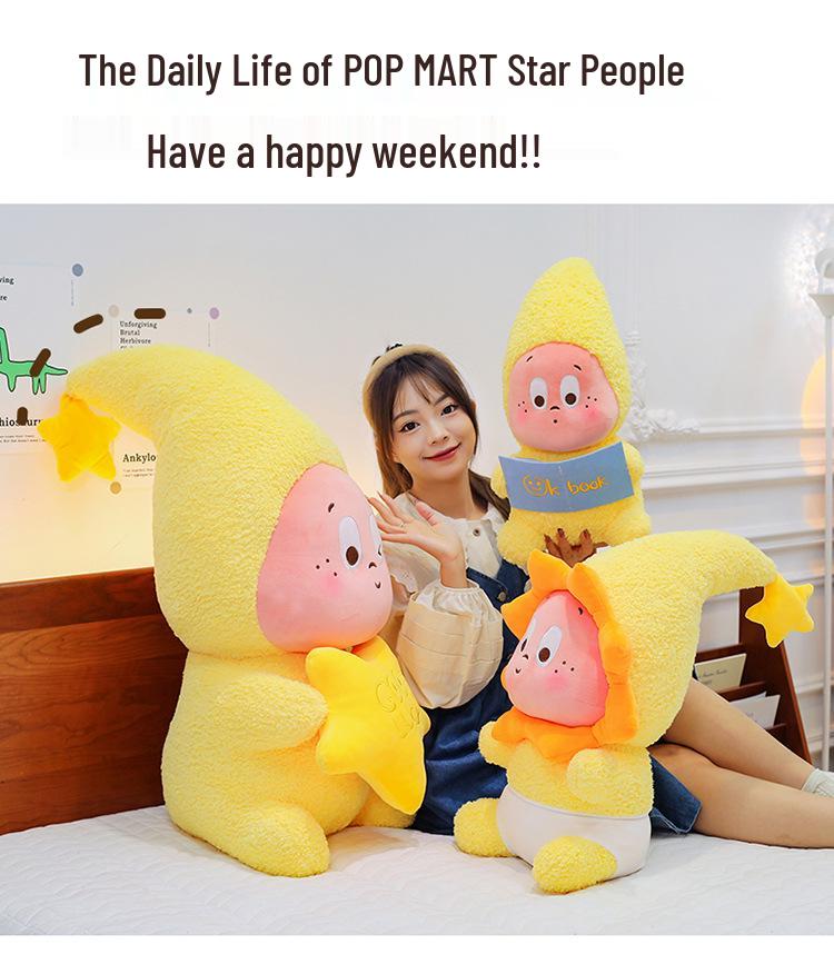 Kreativní série Pop Mart: Polštářek "We Are All Star" - Dětský narozeninový dárek