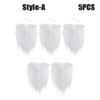 White Santa Claus Beard Adjustable Fake Curly Costume Prop Christmas Theme Dress Up Accessory Holiday Party Supplies for Adults