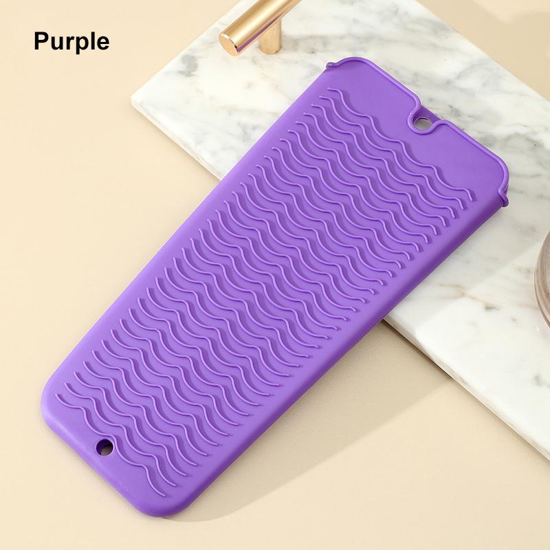 Silicone Hair Curling Wand Cover Hair Straightener Storage Bag Hairdressing Curling Iron Insulation Mat Heat Resistant Pouch
