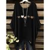 Printing fashionable new round neck large size gradient heart-painting pattern printing