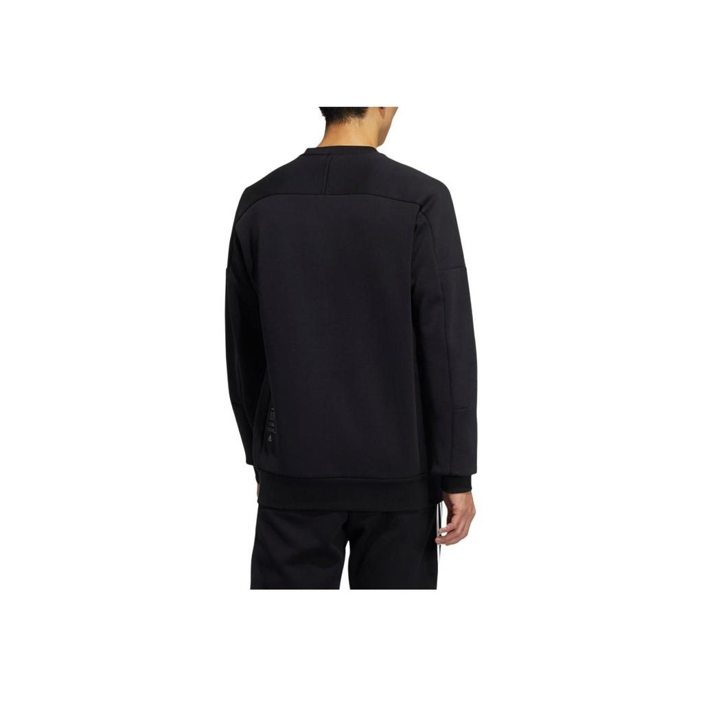 adidas Crew Neck Logo Sweatshirt Men Sweatshirt Black HD0349