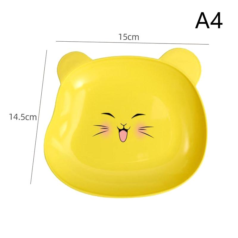 

Тарелка с маленьким медвежонком в форме мультяшного медведя, костяная тарелка для мусора, поднос для закусок, остатки фруктов, кухонная утварь