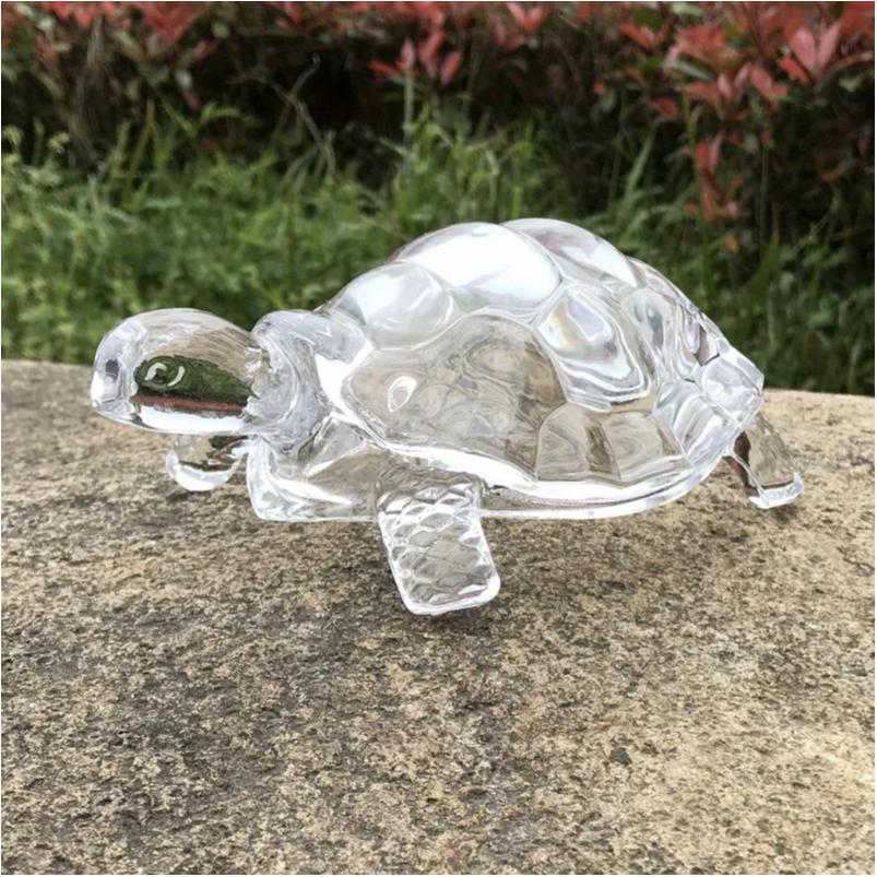 Crystal Turtle Ornament, Mini Turtle Statue, Lucky Ornament, Suitable for Home Office Desk Decoration, Home Decoration