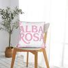 A-ALBA R-ROSA Pillow Case  Cute Funny Pillow Cover Graphic Pillowcases For Couch Sofa Bedroom