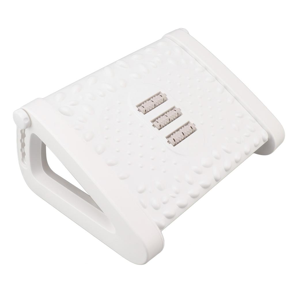 Under Desk Footrest 6 Height Adjustable Ergonomic Foot Stool with Massage Texture and Roller for