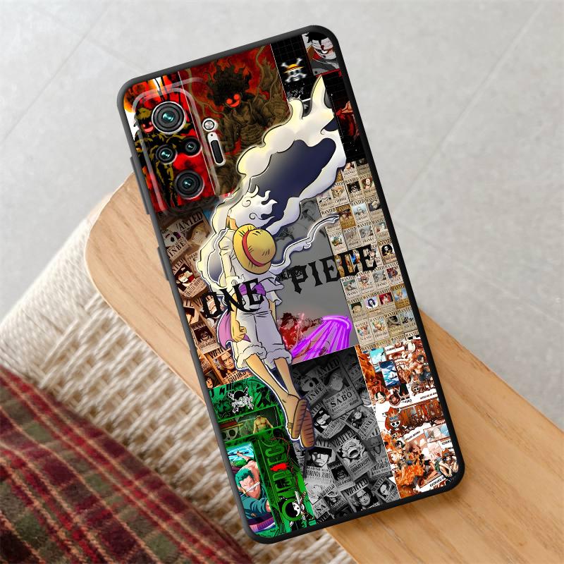 

Case for Xiaomi Redmi Note 10S 13 14 Pro Plus 9S 7 8 12s 11s 9 10 11 12 Black Soft Phone Cover One Piece Super Cool Zoro Redmi Note 9 4G