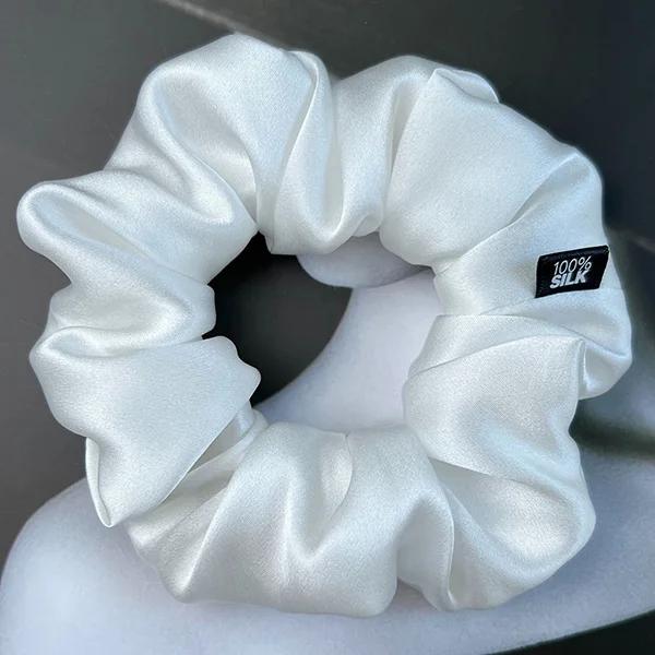 100% Seta di Gelso Elastici per Capelli Elastici per Capelli Elastici Grandi Corde Elastiche Portacoda di Cavallo per Donne Ragazze 19 Momme