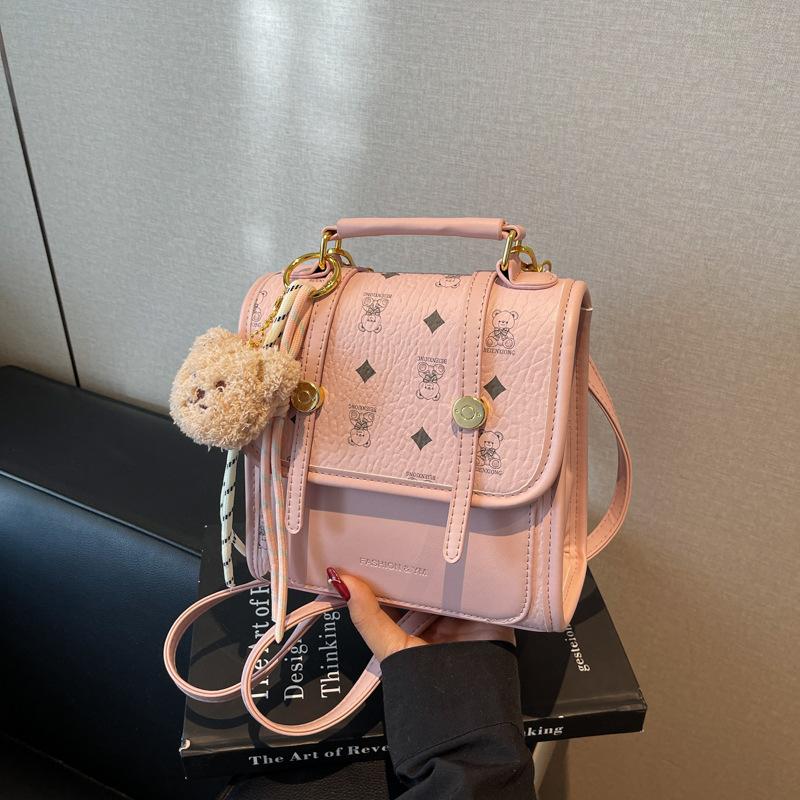 Backpack Bag Women's New Trendy Fashion College Style Multi-purpose Messenger Bag Versatile Small Backpack