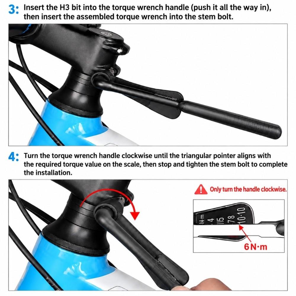 Steel Cycling Torque Wrench High Accuracy Torque Wrench Tool Bicycle Torque Wrench Bicycle Repair