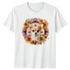 Womens Chihuahua T-Shirt Bohemian Floral Dog Birthday Gift For Her
