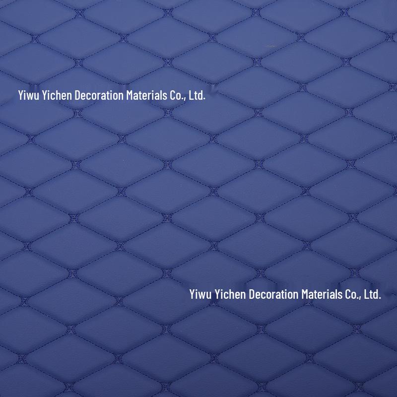 Verdikte Faux Lederen Auto Interieur Hemelbekleding & Vloermat met Borduurdetails