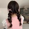 8 Stück Schleifenhaarspangen Kleine Haarspangen Rosa Haarnadeln Styling Haaraccessoires für Frauen Kinder Kleinkinder Mädchen