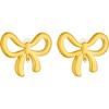 Clip On Earrings for Non Pierced Ears, Gold Tone Lightweight Clip-On Earrings for Women, Vintage Style Jewelry for Everyday Wear