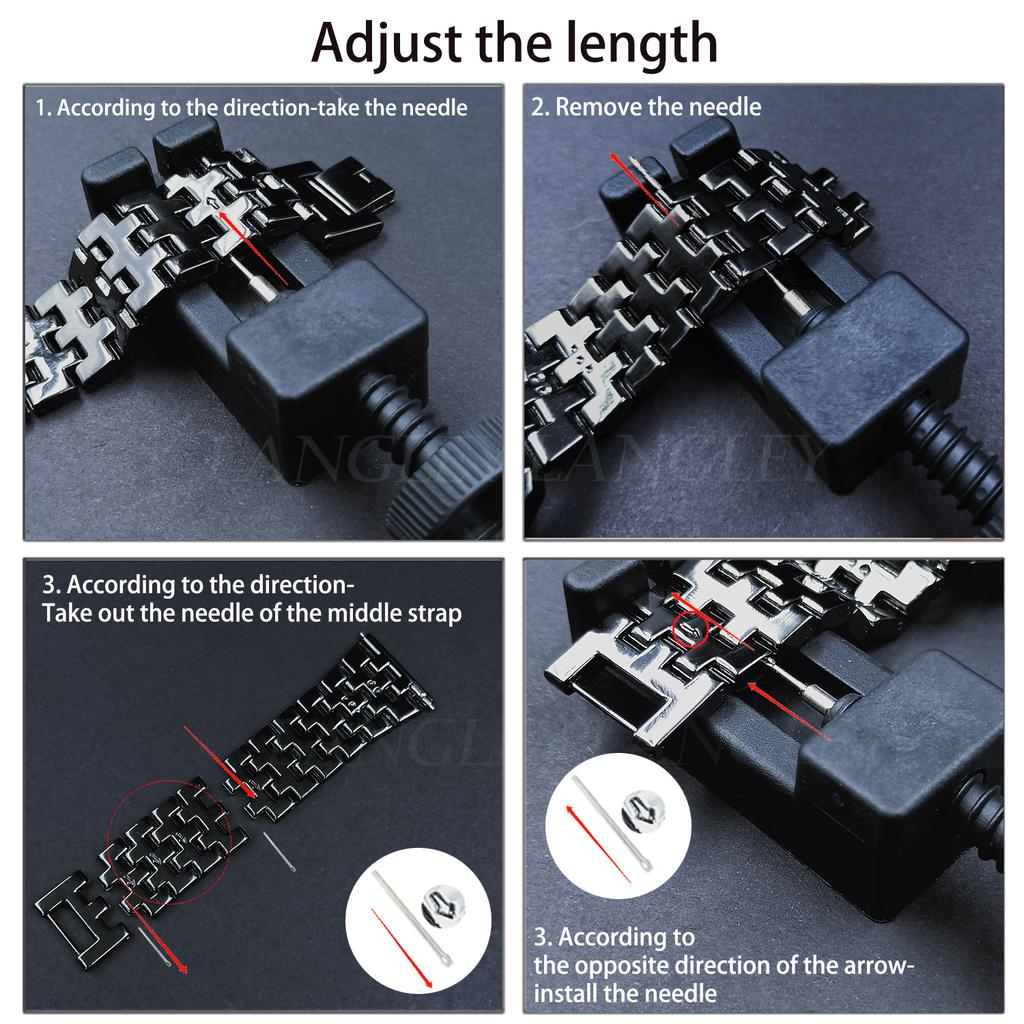 20mm/22mm Band for Samsung Galaxy Watch 4/Classic/46mm/42mm/active 2 Gear S3 Metal Diamond Bracelet Xiaomi Huawei GT/2/GT2/3 Pro Strap