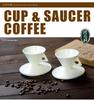 Hrnek na kávu Vintage Instagram Style Kostní porcelán Trojúhelníkový kuželový hrnek Vintage keramický šálek na latte z kostního porcelánu Hrnky na kávu