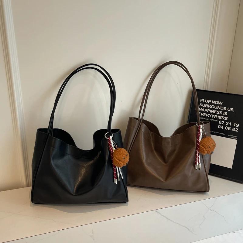 Fashion Interior Compartment Casual Tote Bags Soft Solid Bags for Women  High Quality Soft Zipper PU Women's Handbags