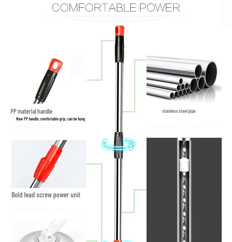 Universeller Rotationsmopp mit Doppelantrieb & Freihandsystem