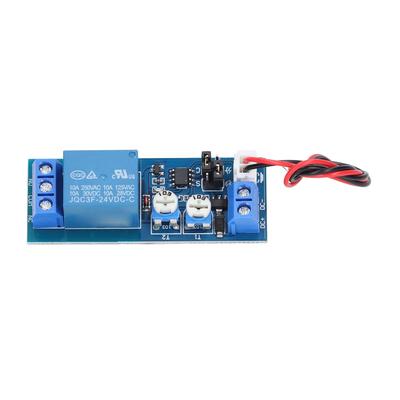 Relaismodul Einstellbare Zeitverzögerungsplatine Unendliche Zyklische Einzelzeitmodi zur Steuerung 24V